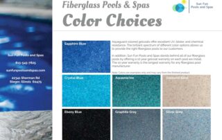 Fiberglass Spa Color Choices