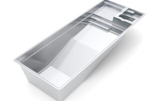 The Icon Fiberglass Pool 3D Rendering