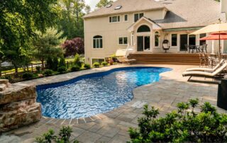 The Mediterranean Fiberglass Pool - Sapphire Blue