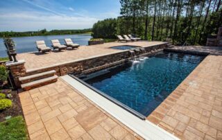 The Pinnacle - Ebony Blue with Tanning Ledge